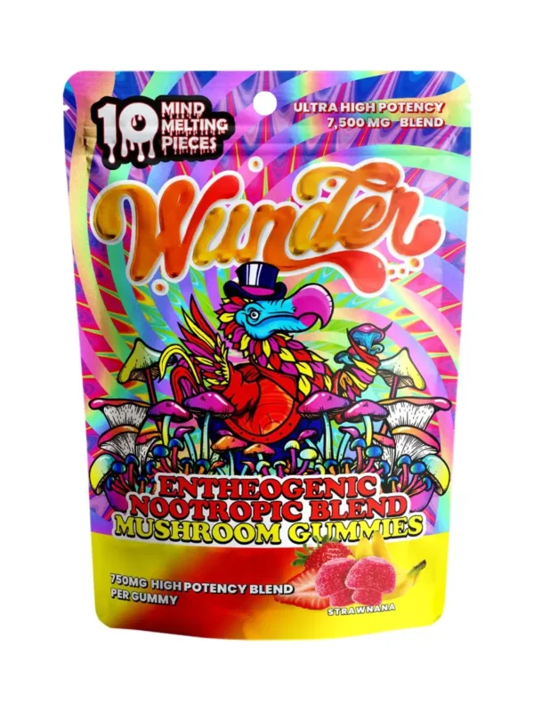 Strawnanan-WUNDER-ENTHEOGENIC-NOOTROPIC-BLEND-MUSHROOM-GUMMIES-7500MG.webp Strawnana Wunder Entheogenic Nootropic Blend Amanita Mushroom Gummies 7500mg