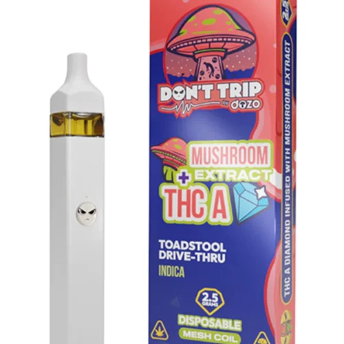 Toadstool.webp Toadstool Drive-Thru Dozo Mushroom Extract + THC-A Disposable 2.5G