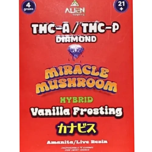 Vanilla-Frosting.webp Vanilla Frosting Alien Exotics Miracle Mushroom THC-A x THC-P Blend Disposable Vape 4G