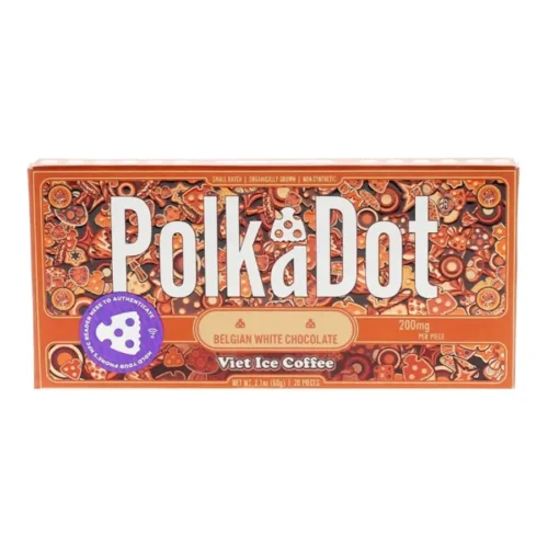 Viet Ice Coffee PolkaDot Mushroom Belgian White Chocolate 200mg Per Piece