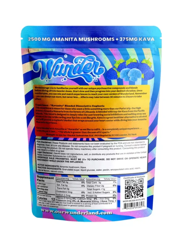WUNDER-AMANITA-MUSCARIA-MUSHROOM-GUMMIES-2500MG-bl-Razz.webp Blue Razz Wunder Amanita Muscaria Mushroom + Kava Gummies 2500mg
