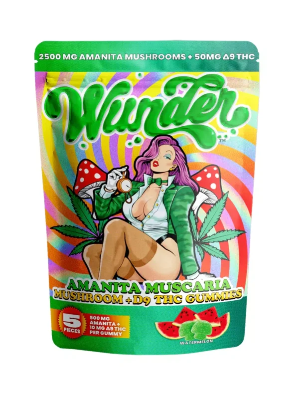 Watermelon-WUNDER-AMANITA-MUSCARIA-MUSHROOM-GUMMIES-2500MG.webp Watermelon Wunder Amanita Muscaria Mushroom + Kava Gummies 2500mg