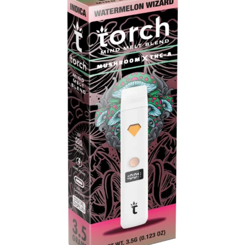 Watermelon-Wizard-Torch-Mind-Melt-Mushroom-x-THC-A-Blend-White-Series-Vape-3.5G.webp Watermelon Wizard Torch Mind Melt Mushroom x THC-A Blend White Series Vape 3.5G