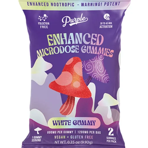 White-Gummy.webp White Gummy Purple Enhanced Microdose Mushroom Gummies 2ct