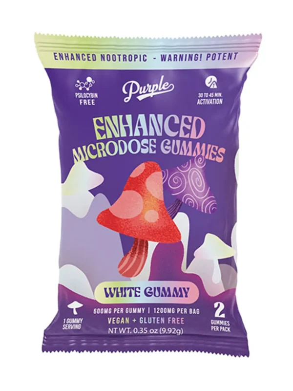 White-Gummy.webp White Gummy Purple Enhanced Microdose Mushroom Gummies 2ct