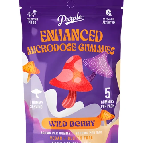 Wild-Berry.webp Wild Berry Purple Organics Mushroom Enhanced Microdose Gummies 5ct