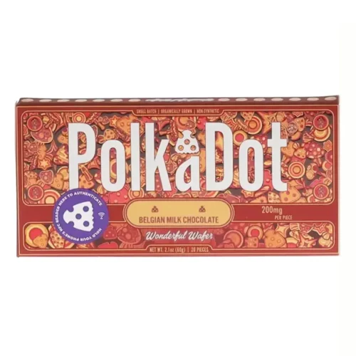 Wonderful Wafer PolkaDot Mushroom Belgian White Chocolate 200mg Per Piece