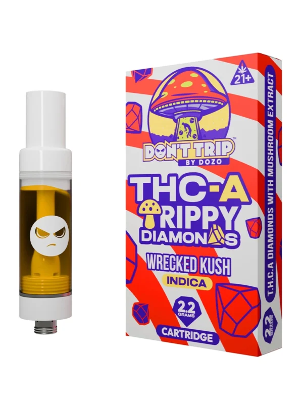 Wrecked-Kush-Dont-Trip-by-Dozo-THC-A-Trippy-Diamonds-Cartridge-2.2Gv.webp Wrecked Kush Don’t Trip by Dozo THC-A Trippy Diamonds Cartridge 2.2G