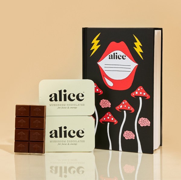 Alice Mushrooms Brainstorm Chocolate Bar