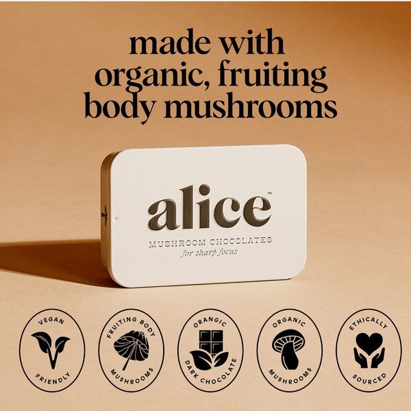 Alice Mushrooms Brainstorm Chocolate Bar