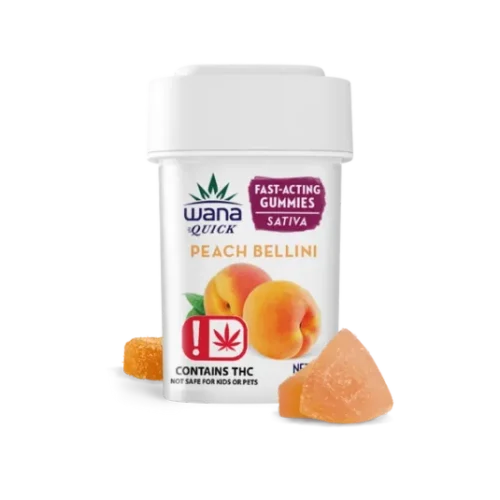 PEACH BELLINI (MED) Wana Gummies