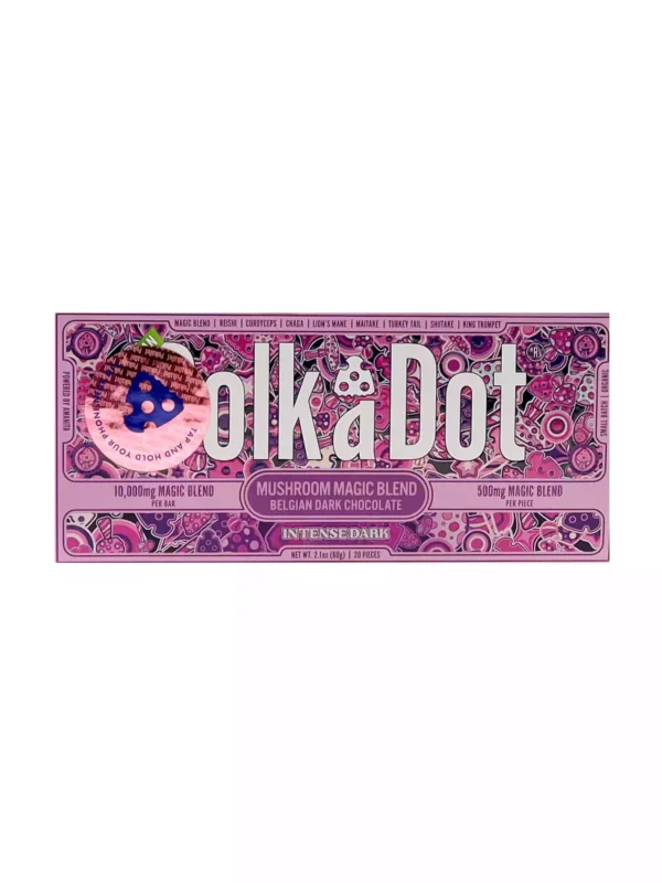 fsfsfd.webp Intense Dark Chocolate PolkaDot Magic Mushroom Bars 500mg