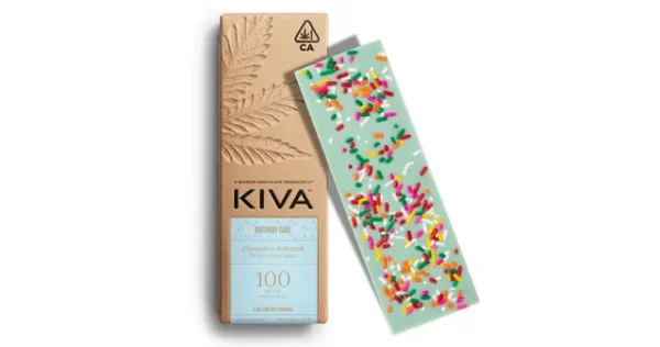 Birthday Cake White Chocolate Bar 100mg