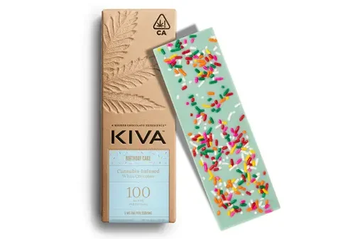 Birthday Cake White Chocolate Bar 100mg