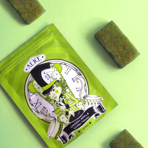mad-hatter-high-2.jpg Alice-Green Apple Mushroom Gummies 100mg