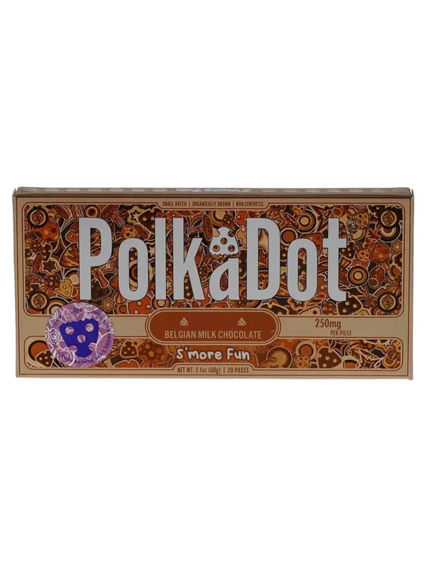 more-Fun-PolkaDot-Mushroom-Belgian-Milk-Chocolate.webp S’more Fun PolkaDot Mushroom Belgian Milk Chocolate 250mg