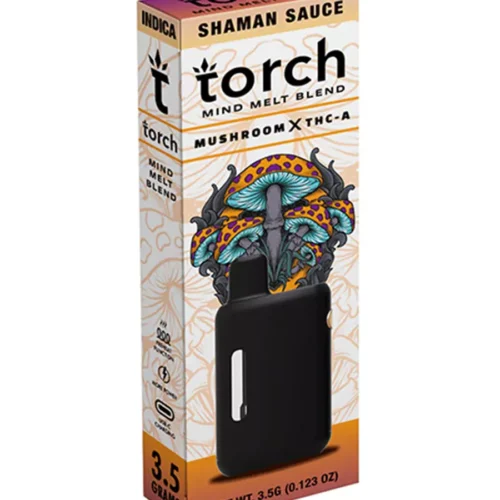 shaman-Souce-Torch-Mind-melt-blend-mushroom-X-THC-A-3.5g.webp Shamman Sauce Torch Mind Melt Mushroom x THC-A Blend Vape 3.5G