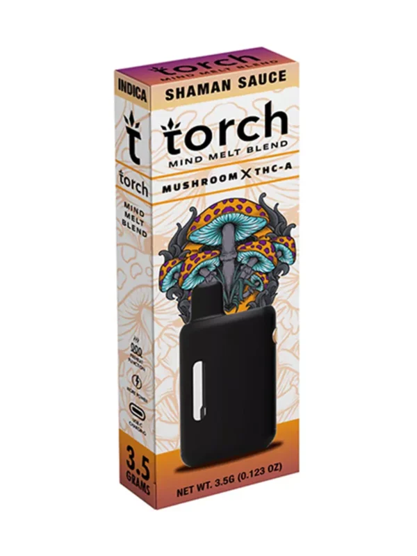 shaman-Souce-Torch-Mind-melt-blend-mushroom-X-THC-A-3.5g.webp Shamman Sauce Torch Mind Melt Mushroom x THC-A Blend Vape 3.5G