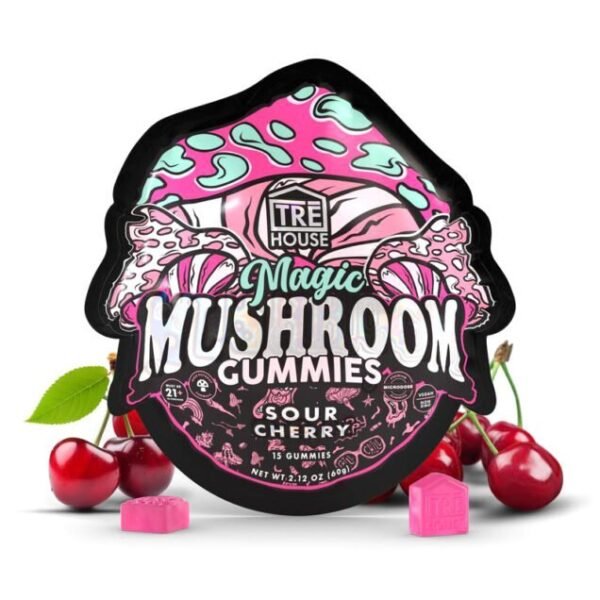 trehouse-photo-render-mushroom-gummies-sour-cherry-flavor.jpg TreHouse Sour Cherry Magic Mushroom Gummies