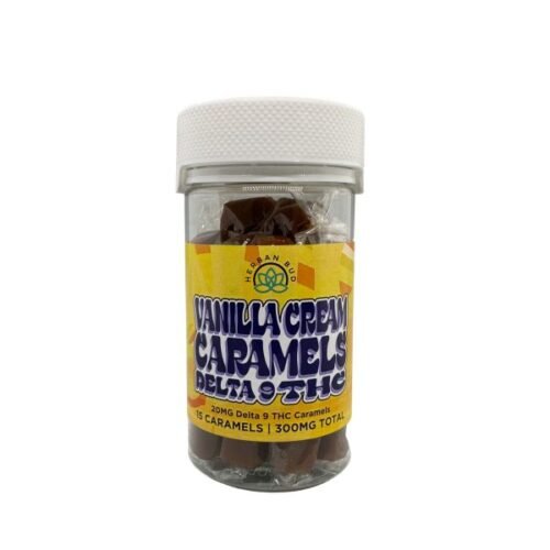 vanilla-crew-front-600x600-1.jpg Delta-9 THC Vanilla Cream Caramels – 300mg